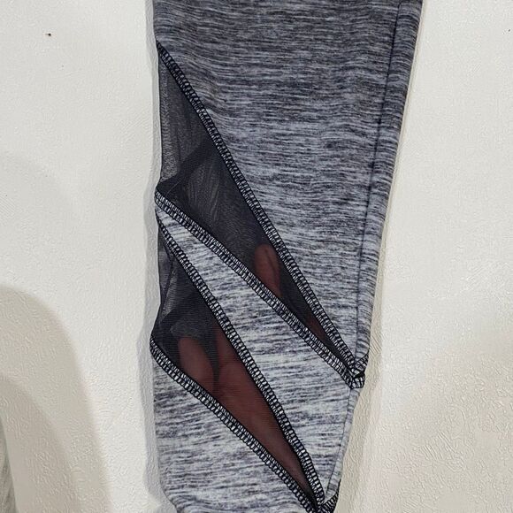 Justice Active Girls Plus 18 Black Gray Ombre Mesh Panel Leggings - Picture 8 of 8